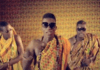 Castro (left), Kofi Kinaata (middle) and Asamoah Gyan in 'Odo Pa'