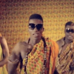 Castro (left), Kofi Kinaata (middle) and Asamoah Gyan in 'Odo Pa'