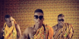 Castro (left), Kofi Kinaata (middle) and Asamoah Gyan in 'Odo Pa'