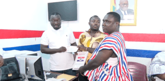 Speaking to the media after picking the forms, party chairman, Frank Debrah, said he decided to pick the form for the MP to contest again because he had an "unfinished business" at Ablekuma Central