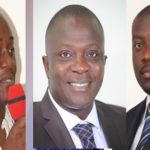 L-R: Dan Botwe, Bryan Acheampong and Kojo Oppong Nkrumah