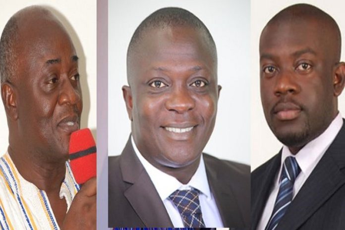 L-R: Dan Botwe, Bryan Acheampong and Kojo Oppong Nkrumah