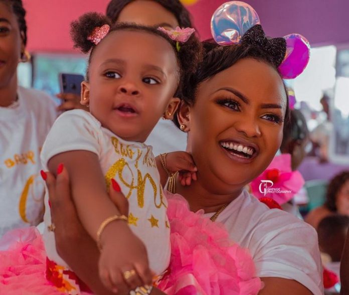 Nana Ama McBrown and daughter, Maxin Mawushi Mensah