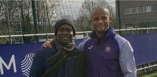 CK Akonnor with Vincent Kompany