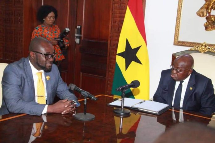 President Akufo-Addo and GFA President, Kurt Okraku