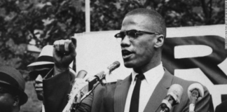 American civil rights leader Malcolm X was assassinated in 1965.