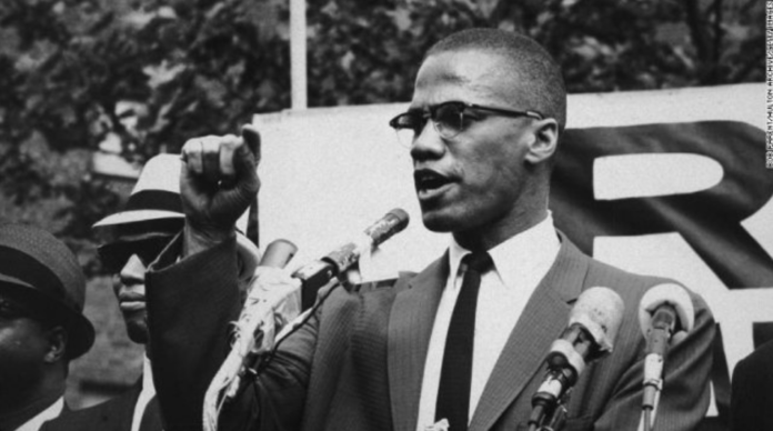 American civil rights leader Malcolm X was assassinated in 1965.