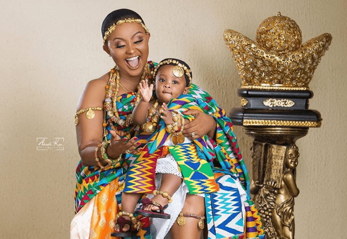 Nana Ama McBrown and daughter, Maxin Mawushi Mensah