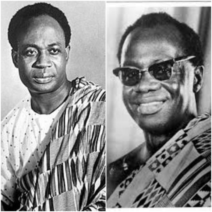 Dr Kwame Nkrumah and Dr Kofi Busia