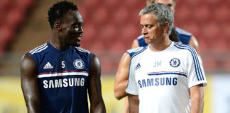 Michael Essien and Jose Jose Mourinho