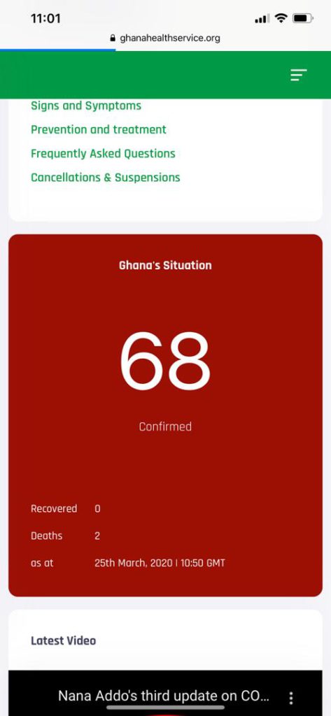 Ghana Health Service has confirmed