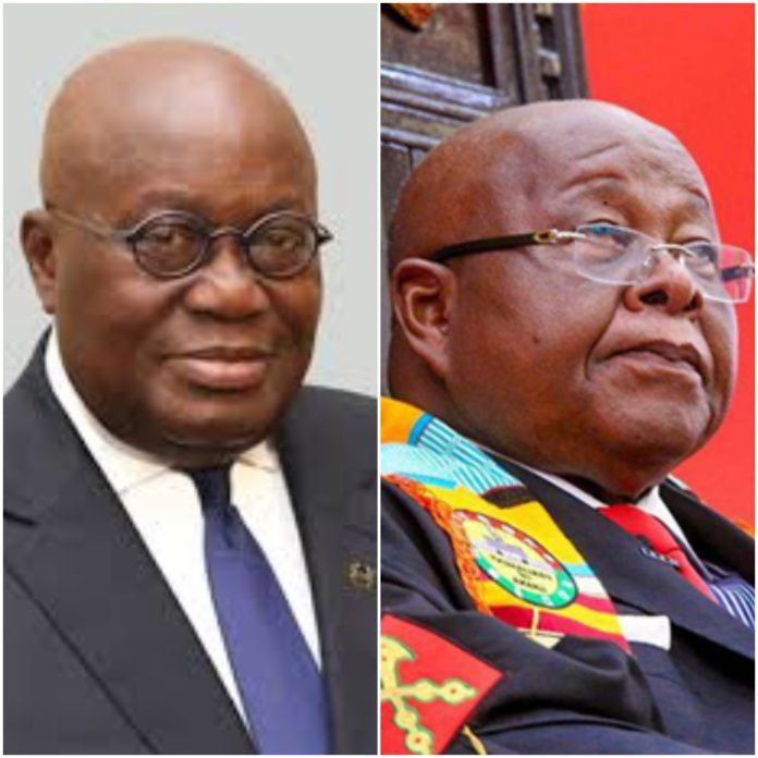 President Akufo-Addo and Speaker of Parliament, Prof. Aaron Mike Oquaye
