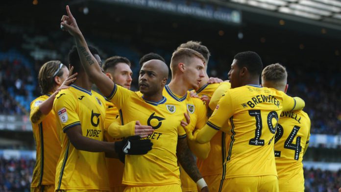 Andre Ayew with Swansea City teammates