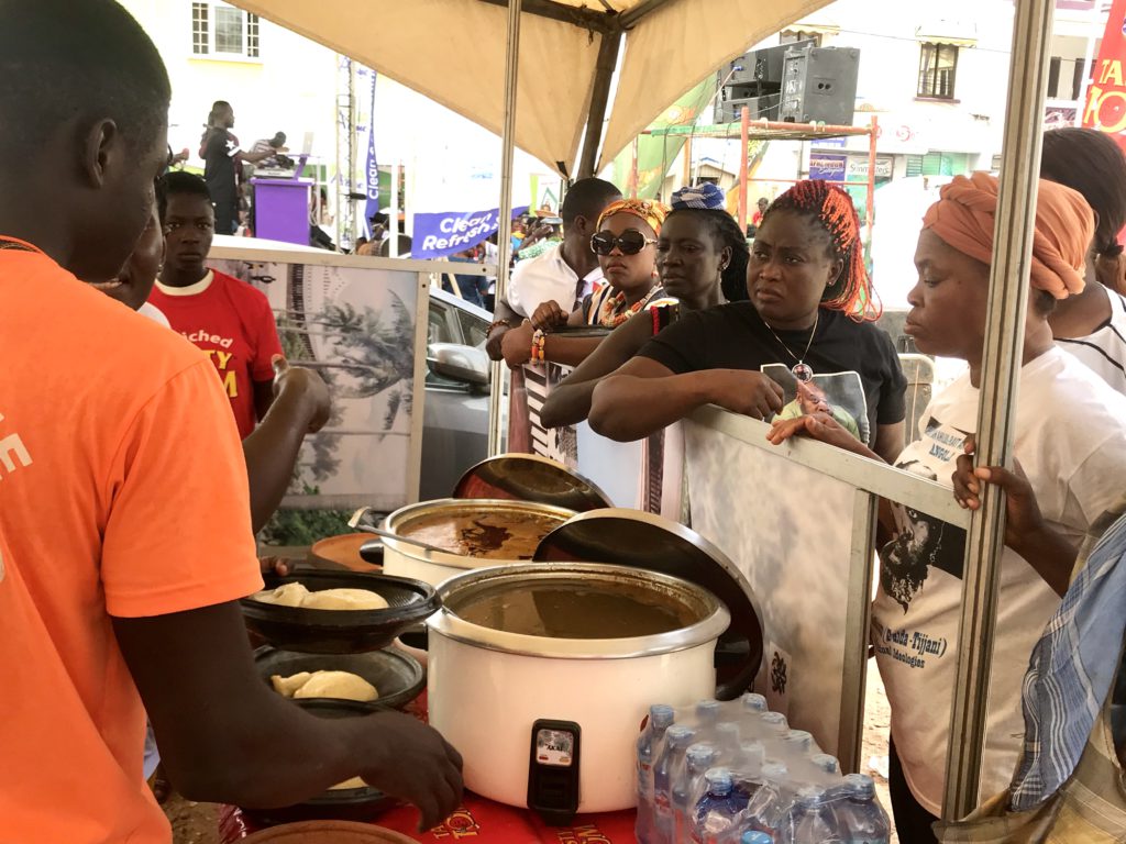 Checkout foods being served at Adom TV’s ‘Fufuo Party’