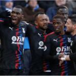 Ayew brothers score for their respective clubs Jordan Ayew celebrates with Palace teammates
