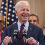 Joe Biden meets African-American woman
