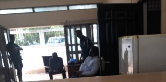 Suspect in Parliament Police Station