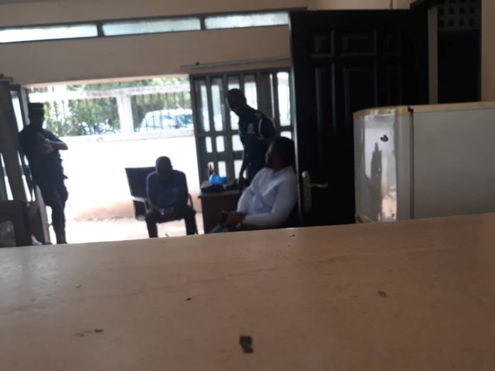 Suspect in Parliament Police Station