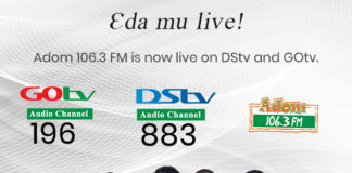 Adom FM launch on GOtv and DStv
