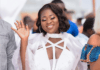 Sista Afia at Medikal and Fella Makafui's traditional wedding at East Legon Hills