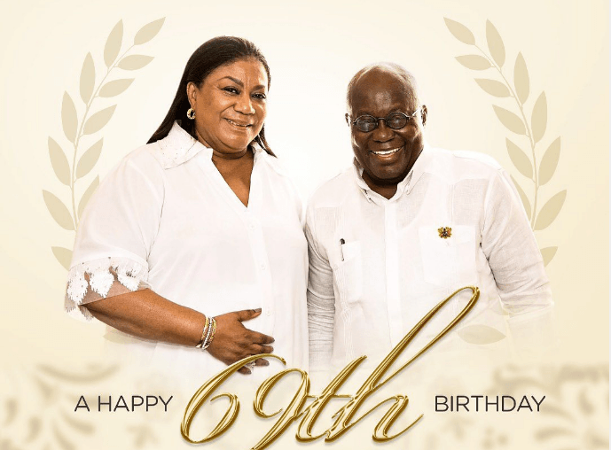 President Nana Addo Dankwa Akufo-Addo has taken to Instagram to celebrate his beautiful wife, the First Lady, Rebecca Akufo-Addo as she marks her 69th birthday.