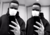 Sarkodie wears nose mask, gloves to protect himself from the deadly Covid-19