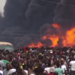 Gas explosion in Lagos leaves at least 15 people dead and around 50 buildings destroyed, Nigerian authorities said