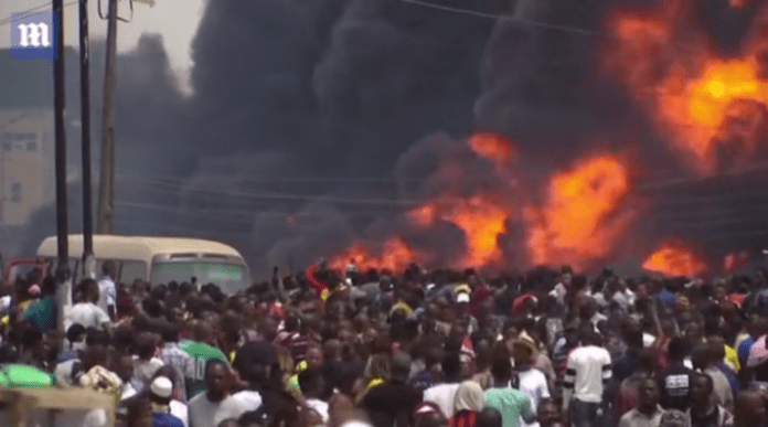 Gas explosion in Lagos leaves at least 15 people dead and around 50 buildings destroyed, Nigerian authorities said