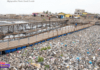 Ban plastic: Chemu Lagoon Floating Bridge choked with plastic | Photo by David Andoh/ myjoyonline.com (Ghana)