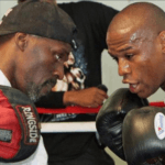 Roger Mayweather (left) was nicknamed 'The Black Mamba' during his in-ring career