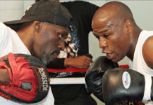 Roger Mayweather (left) was nicknamed 'The Black Mamba' during his in-ring career