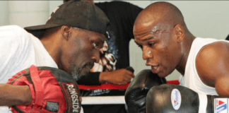Roger Mayweather (left) was nicknamed 'The Black Mamba' during his in-ring career