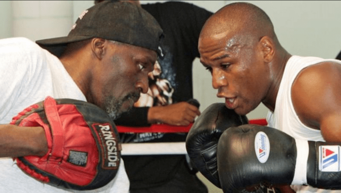 Roger Mayweather (left) was nicknamed 'The Black Mamba' during his in-ring career