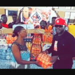 Nhyiraba Kojo donate items to Twin City Special School