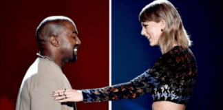 L-R: Kanye West and Taylor Swift