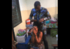 John Dumelo does Legon student’s hair