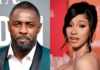 L-R: Idris Elba & Cardi B