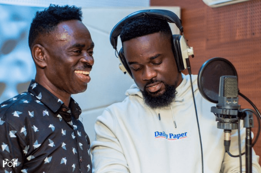 Yaw Sarpong and Sarkodie working in the studio #Ahobrase3
