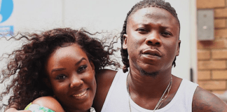 Stonebwoy and his wife, Dr Louisa