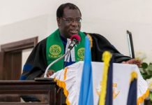 Moderator of the General Assembly of the Presbyterian Church of Ghana, Rt Rev. Professor Joseph Obiri Yeboah Mante,