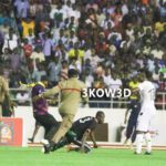 Pitch invader on the floor