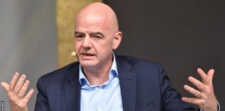 The Fifa president Gianni Infantino was speaking to Fifa's 211 member associations on Friday