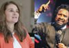 Sonnie Badu (R), Melinda Gates (L)