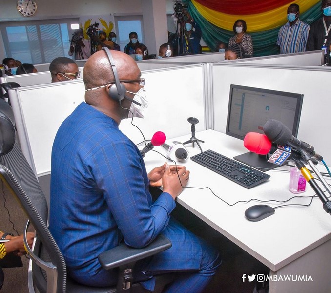 bawumia at covid centre