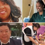 Faces of nurses who have died during the coronavirus pandemic pop up coronavirus nurses