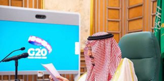 sAUDI aRABI HOSTED THE FIRST VIRTUAL SUMMIT OF G-20 COUNTIRES