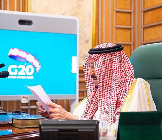 sAUDI aRABI HOSTED THE FIRST VIRTUAL SUMMIT OF G-20 COUNTIRES