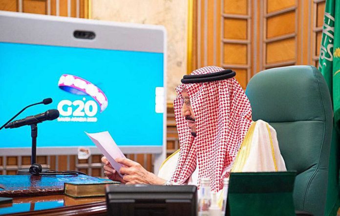 sAUDI aRABI HOSTED THE FIRST VIRTUAL SUMMIT OF G-20 COUNTIRES