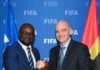 GFA President Kurt Okraku with FIFA boss, Gianni Infantino