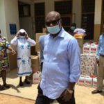 Covid-19: Kojo Bonsu donates to frontline workers in Offinso Former CEO of KMA, Kojo Bonsu